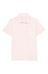 Billy Reid Pensacola Slim Fit Garment Dye Polo In Washed Rose