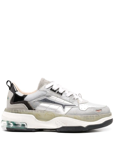Premiata Draked Chunky-sole Sneakers In Grey