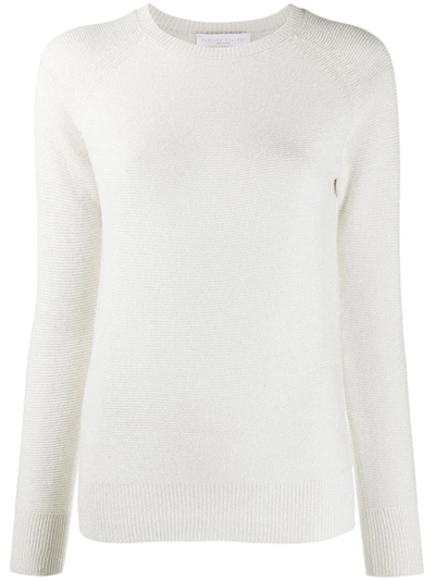 Fabiana Filippi Round Neck Knitted Jumper In White