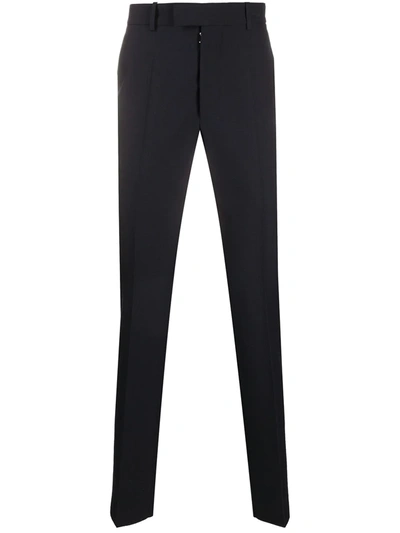 Maison Margiela Tapered Leg Tailored Trousers In Blue