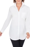 Foxcroft Non-iron Boyfriend Button-up Shirt In White