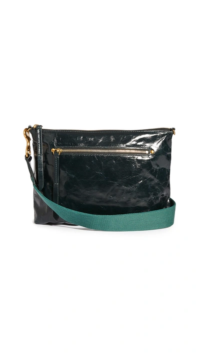 Isabel Marant Women's Small Nessah Leather Crossbody Bag In Dark Green