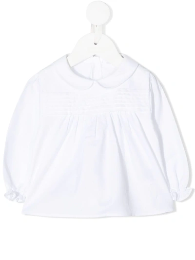 Knot Babies' Breeze Long-sleeved Blouse In White