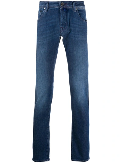 Jacob Cohen Comf Mid-rise Slim-fit Jeans In Blue