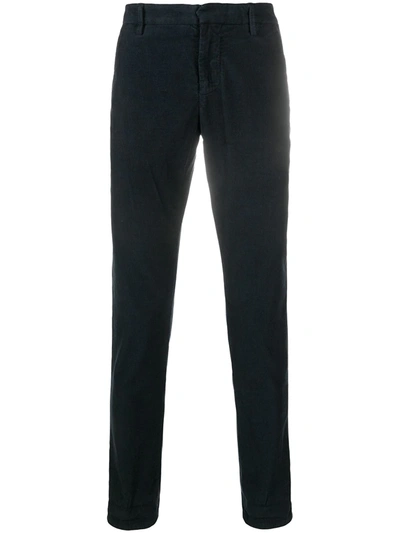 Dondup Gaubert Corduroy Slim-fit Trousers In Black