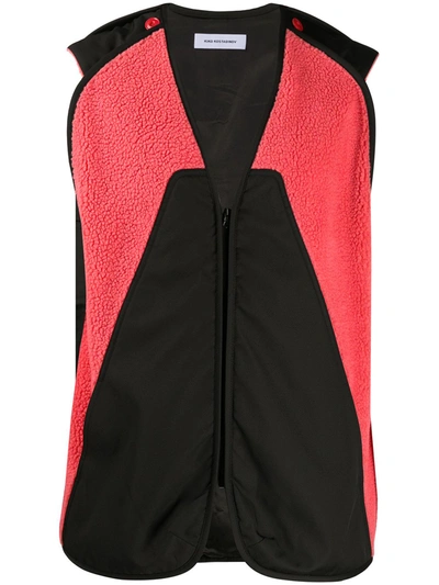 Kiko Kostadinov Panelled Colour Block Gilet In Black