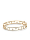 De Beers Dewdrop 18ct Yellow-gold And 1.9ct Round-cut Diamond Bangle Bracelet In 18k Yellow Gold