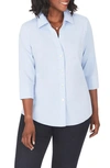 Foxcroft Paige Button-up Shirt In Blue Wave