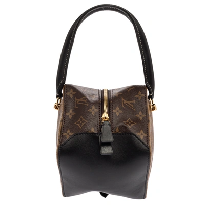 Pre-owned Louis Vuitton Reverse Monogram Canvas Square Bag In Brown