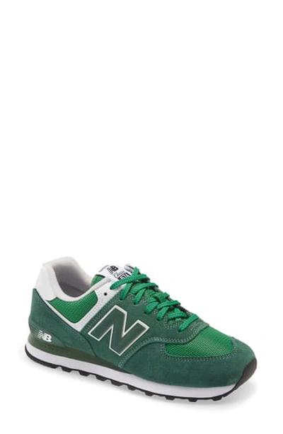 New Balance 574 Classic Sneaker In Forest Green/ Varsity Green