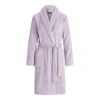 Lauren Ralph Lauren Herringbone Shawl-collar Robe In Lavender