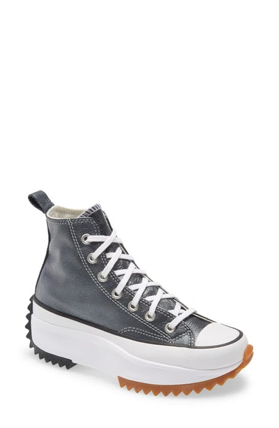 Converse Chuck Taylor(r) All Star(r) Run Star Hike High Top Platform Sneaker In Black/ White