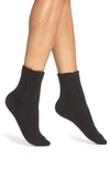 Falke Bedsock Rib Knit Socks In Black