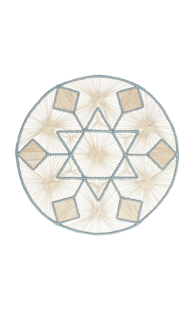 Mercedes Salazar Set Of 2 Snowflake Placemats In Silver