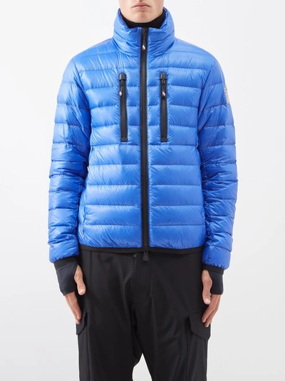 Moncler Hers Quilted Down Ski Jacket In Blue