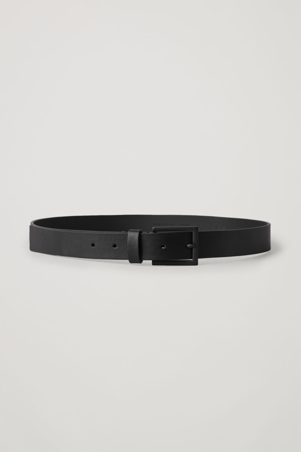 matte black belt buckle