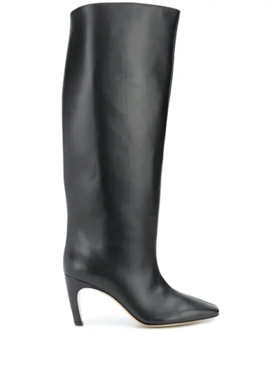 Gia Couture Clizia Black Leather Boots