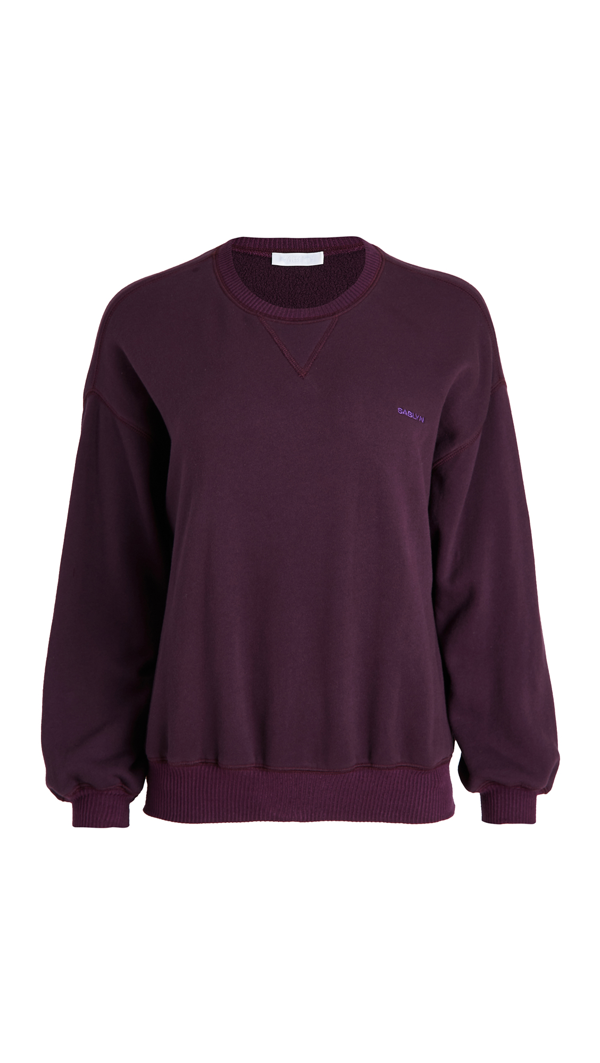 Sablyn Frankie Fleece Sweatshirt In Bordeaux | ModeSens