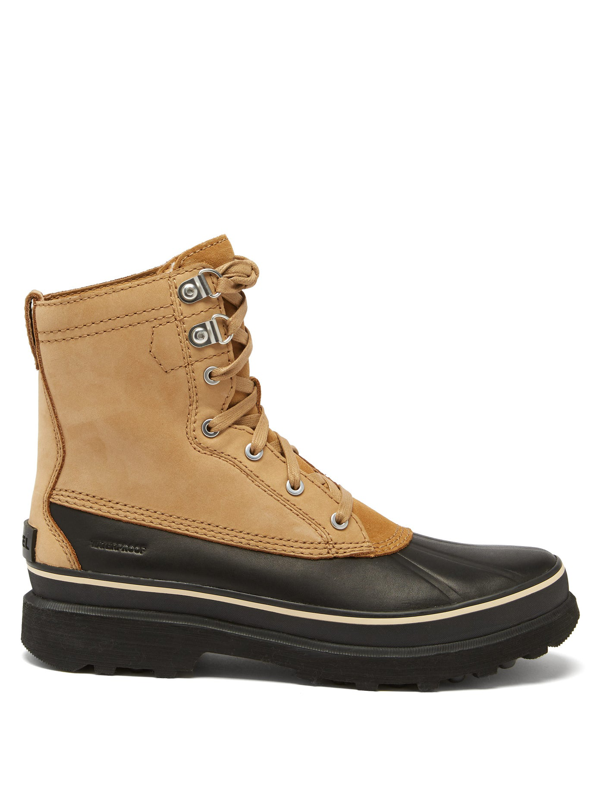 caribou genuine shearling lined waterproof duck boot