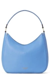 Kate Spade Roulette Large Leather Hobo Bag In Deep Cornflower