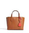 Tory Burch Perry Small Triple-compartment Tote Bag In Light Umber