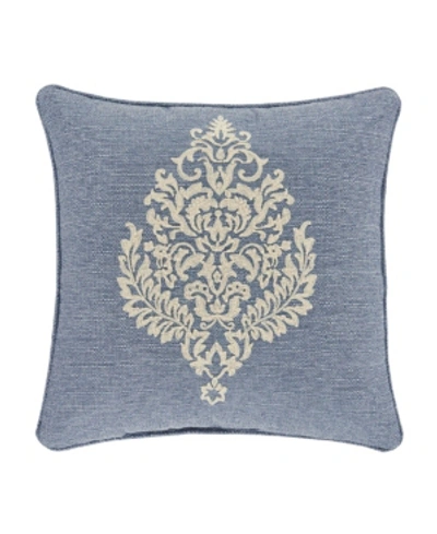 J Queen New York Aurora Decorative Pillow, 20" X 20" In Blue
