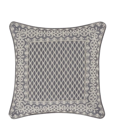 J Queen New York Houston Decorative Pillow, 18" X 18" In Charcoal
