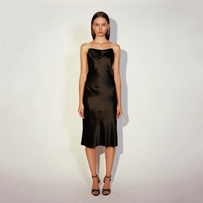 Jenesequa Nancy Black Silk Dress