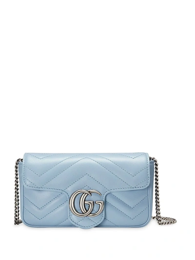 Gucci Gg Marmont Shoulder Bag In Blue