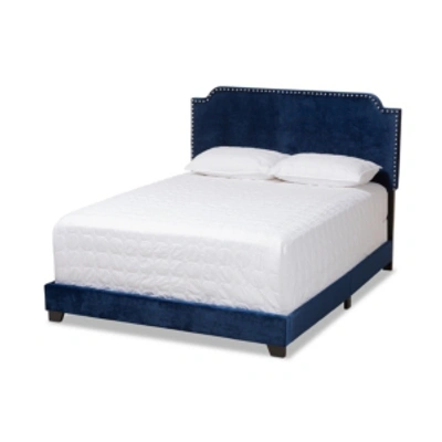 Furniture Darcy King Bed In Navy