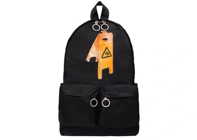 Pre-owned Off-white Pascal Backpack Black/yellow