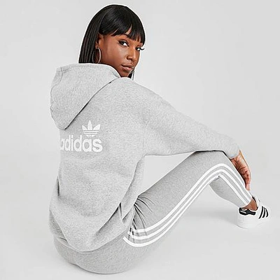 Adidas Originals Adidas Women's Originals Hoodie In Light Grey Heather/white