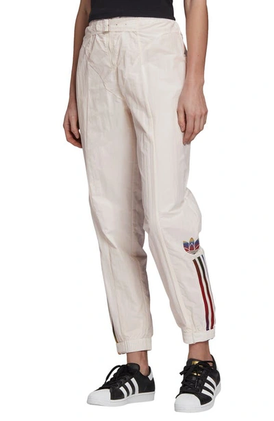 Adidas Originals Adidas Women's Originals Paolina Russo Belted Nylon Jogger Pants In Chalk White