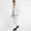 Nike Men's Sportswear Allover Print Tech Fleece Jogger Pants In White
