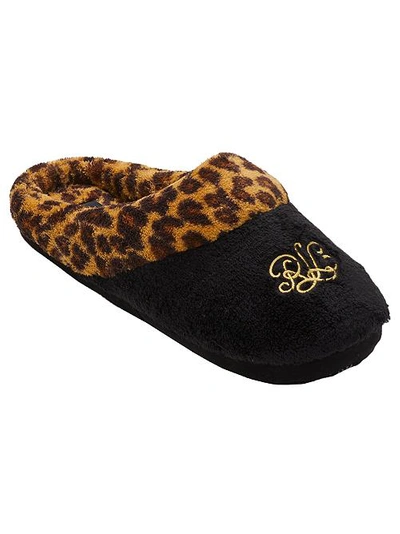 Lauren Ralph Lauren Black Leopard Comfy Slipper