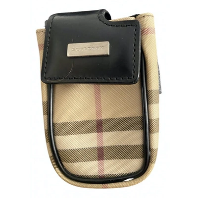 Pre-owned Burberry Cloth Purse In Beige