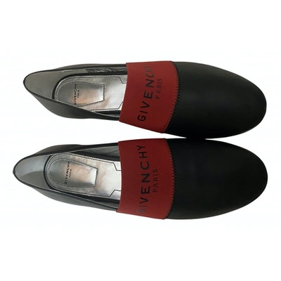 Pre-owned Givenchy Leather Espadrilles In Black