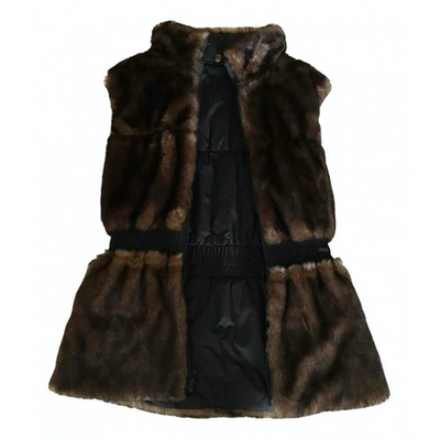Pre-owned Jean Paul Gaultier Black Faux Fur Coat