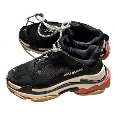 Pre-owned Balenciaga Triple S Cloth Trainers