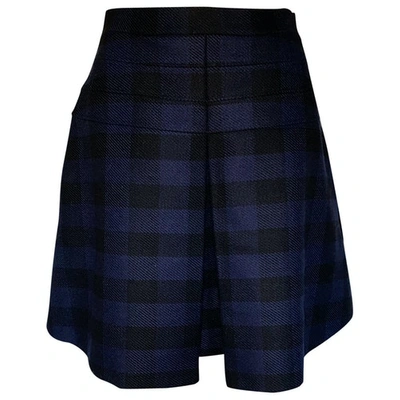 Pre-owned Dior Navy Wool Skirts