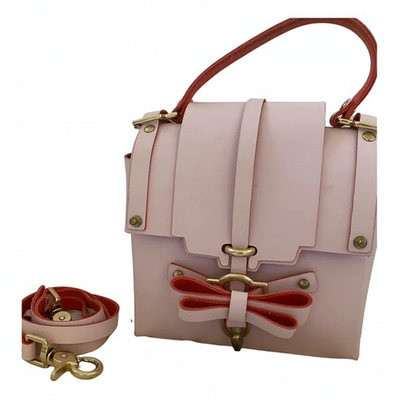 Pre-owned Niels Peeraer Pink Leather Handbag