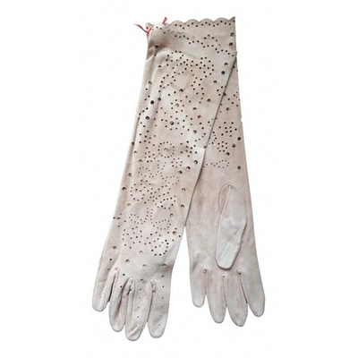 Pre-owned Valentino Garavani Long Gloves In Pink