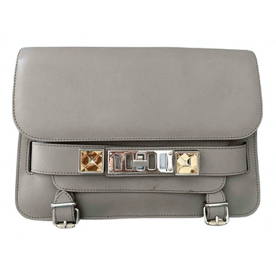 Pre-owned Proenza Schouler Ps11 Leather Handbag In Grey