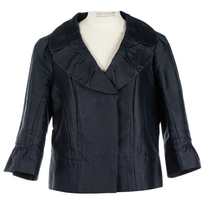 Pre-owned Louis Vuitton Silk Jacket In Black
