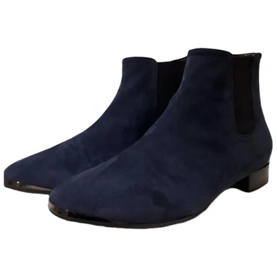 Pre-owned Le Silla Ankle Boots In Blue