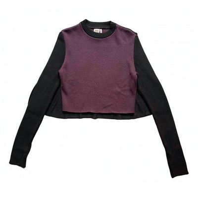 Pre-owned Jean Paul Gaultier Wool Pull In Burgundy