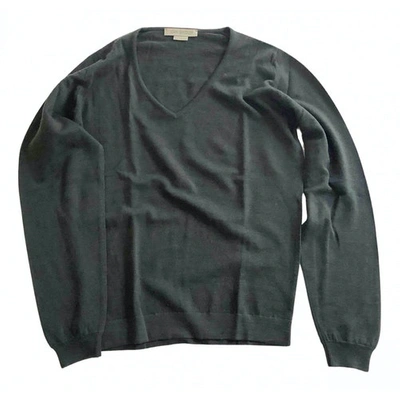 Pre-owned John Smedley Wool Jumper In Green