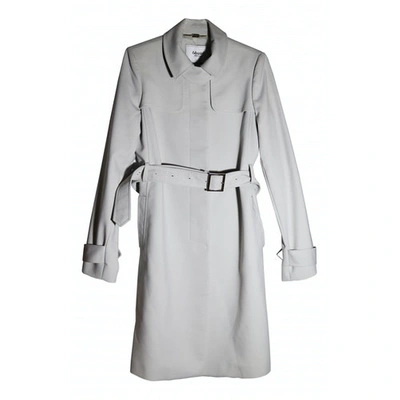 Pre-owned Blumarine Grey Cotton Trench Coat