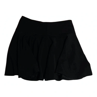 Pre-owned Dkny Mini Skirt In Black