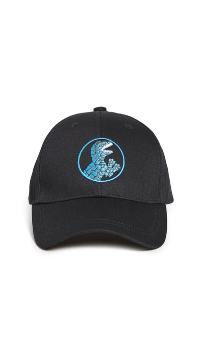 Ps By Paul Smith Dino Baseball Cap In Black